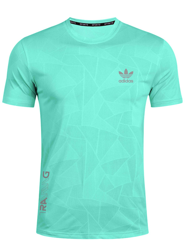 Adas maglia da allenamento abbigliamento sportivo uniforme da uomo calcio verde-blu camicia da calcio casual t-shirt sportiva manica corta 2023-2024